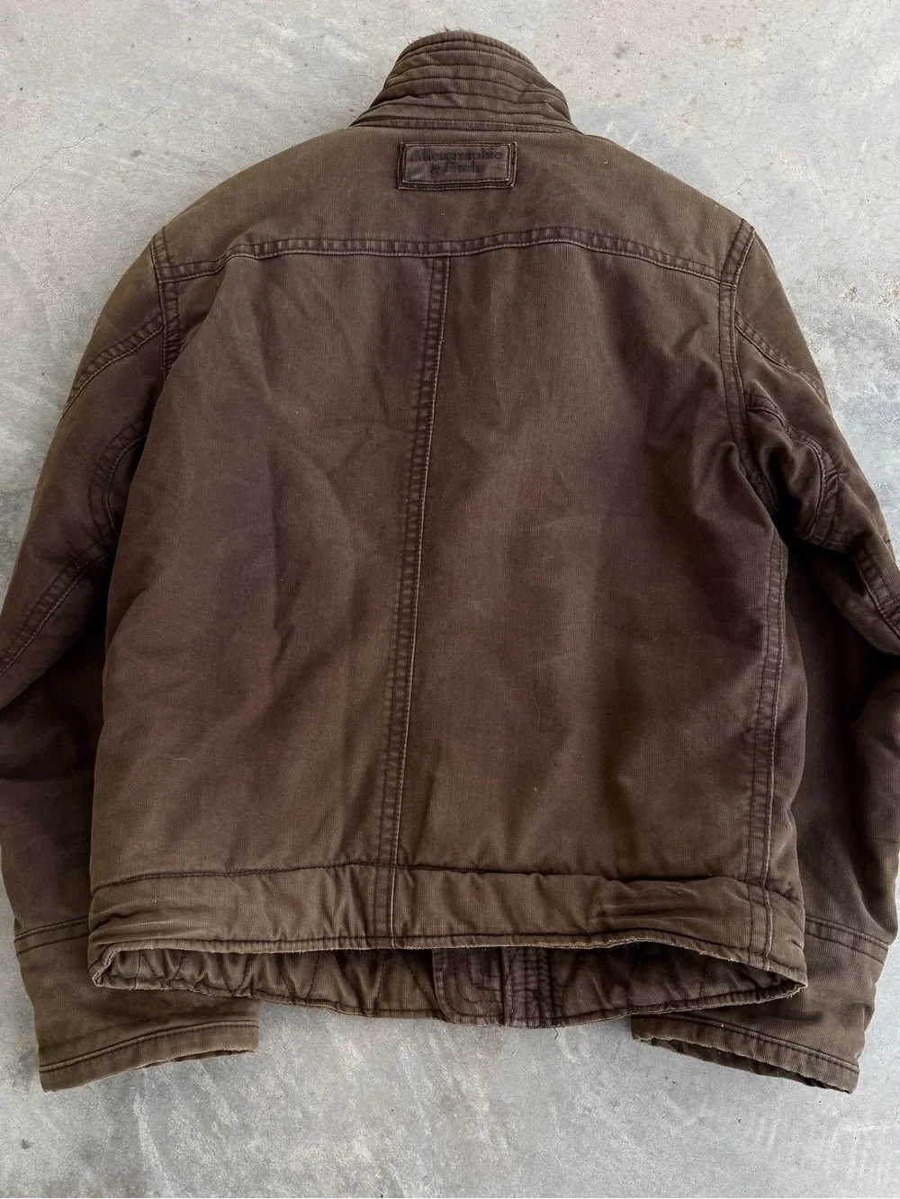 2000s Grunge Fur Abercrombie & Fitch Japanese Adirondack Jacket